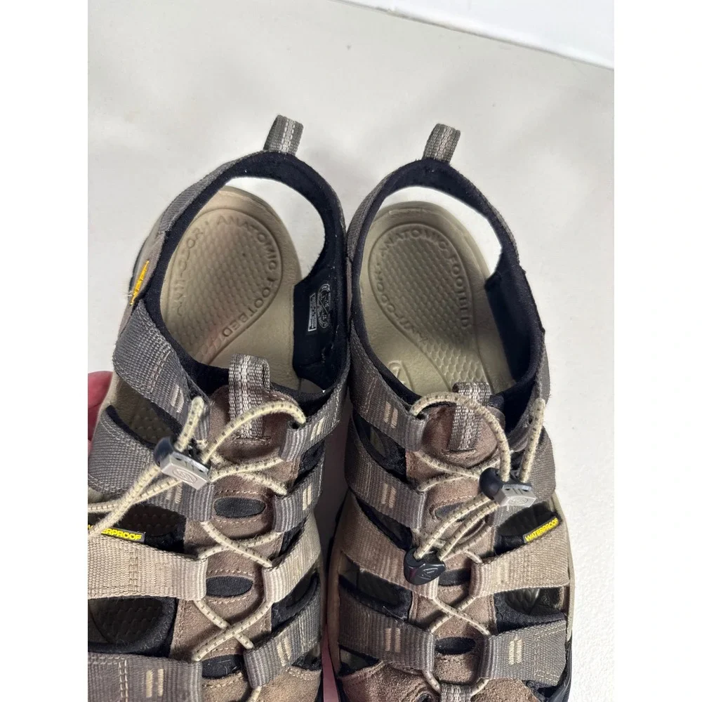 Keen Newport H2 Mens Sandals Gray Tan Waterproof Hiking Water Shoes 1012202 12